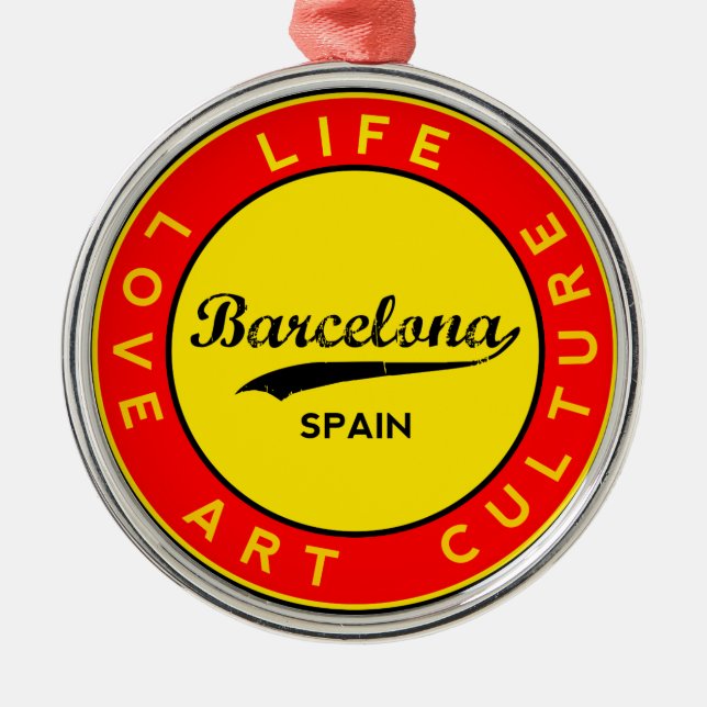 Barcelona Julgransprydnad Metall (Framsidan)