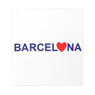 Barcelona kärlek anteckningsblock