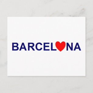 Barcelona kärlek vykort