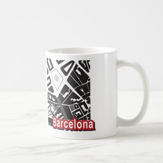 Barcelona kartamugg kaffemugg (Höger)