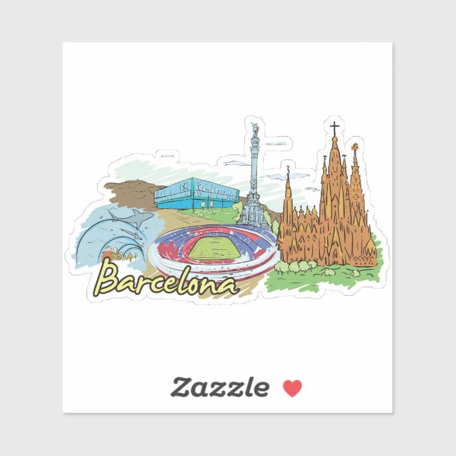 barcelona klistermärken (Ark)