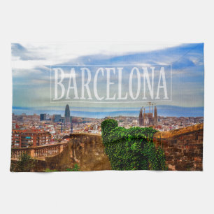 Barcelona Kökshandduk