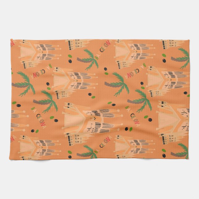 Barcelona Kökshandduk (Horisontell)