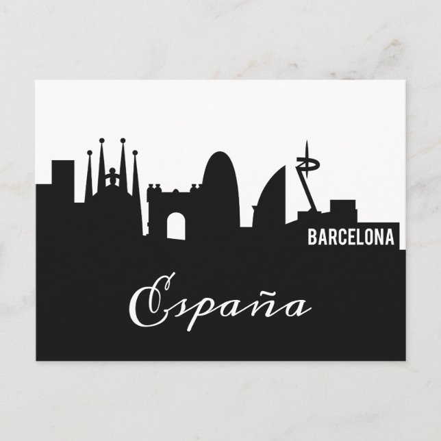 Barcelona Landmarksvykort Vykort (Framsida)