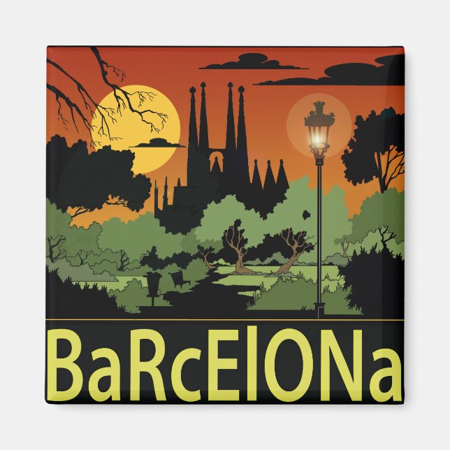Barcelona. Magnet (Framsidan)