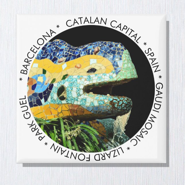 Barcelona Magnet, Lizard, Spanien/Katalonien Magnet (Skapare uppladdad)
