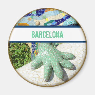 Barcelona mosaisk ödlamagnet magnet