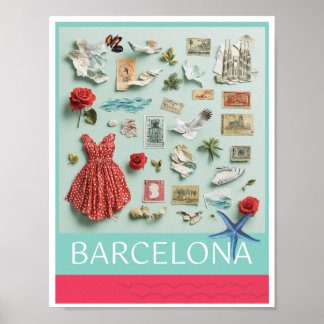 Barcelona på min minuts Poster