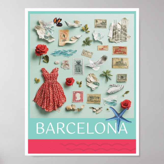 Barcelona på min minuts Poster (Framsidan)