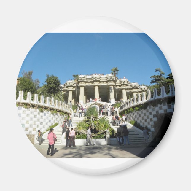 Barcelona—Parc—Guell—[kan.k] Magnet (Framsidan)