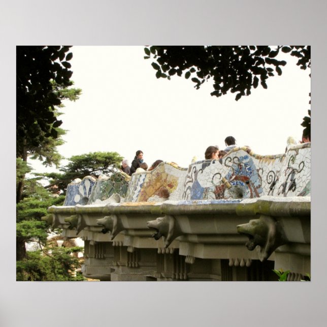 Barcelona. Parc Guell. Poster (Framsidan)