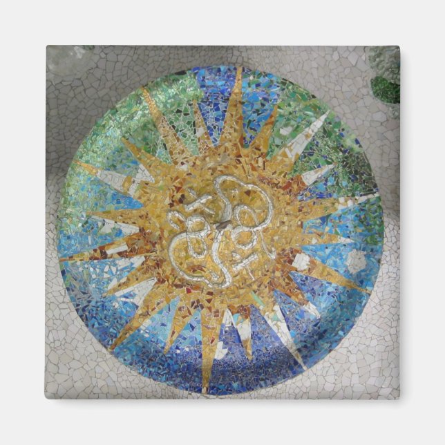 Barcelona Park Guell Magnet (Framsidan)