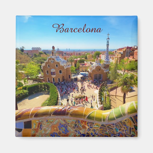 Barcelona, Park Guell Magnet (Framsidan)