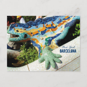 Barcelona Park Guell Mosaics Vykort