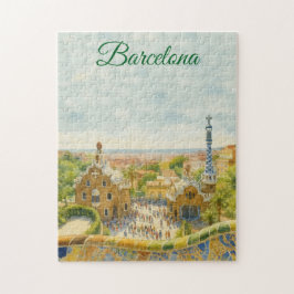 Barcelona Park Guell Pussel