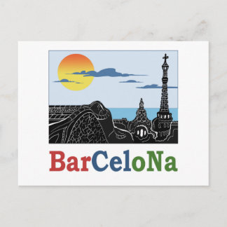 Barcelona Park Güell Vykort