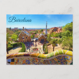 Barcelona Park Guell Vykort