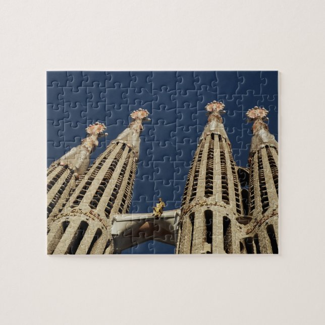 Barcelona Photo Puzzle med Gift Box Pussel (Horisontell)
