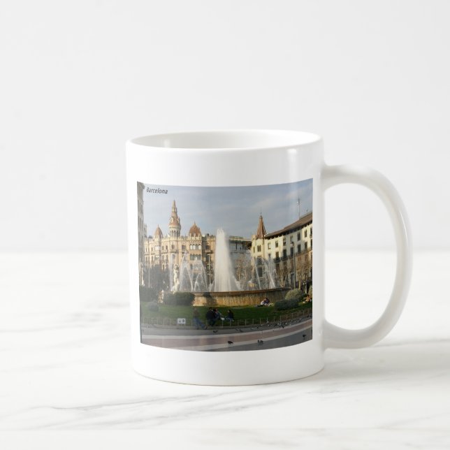 Barcelona--Plaza--Catalunya--[kan.k] .JPG Kaffemugg (Höger)