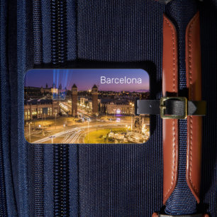 Barcelona Plaza de Espana Catalonia Spain Sunset Bagagebricka