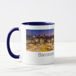 Barcelona Plaza de Espana Catalonia Spain Sunset Mugg
