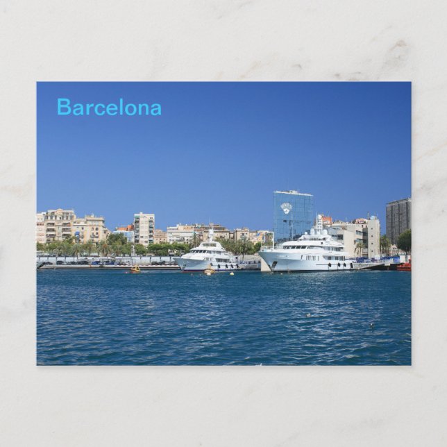Barcelona Port Vykort (Framsida)