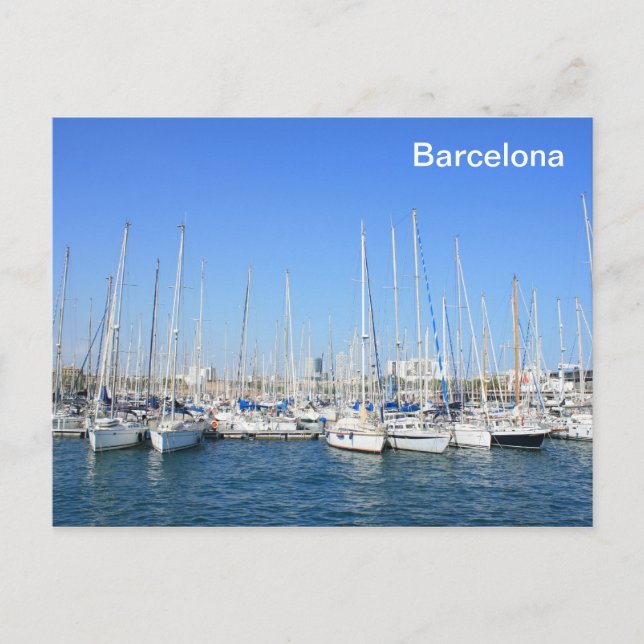 Barcelona Port Vykort (Framsida)