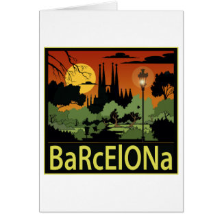 Barcelona Sagrada Familia-kort Hälsningskort