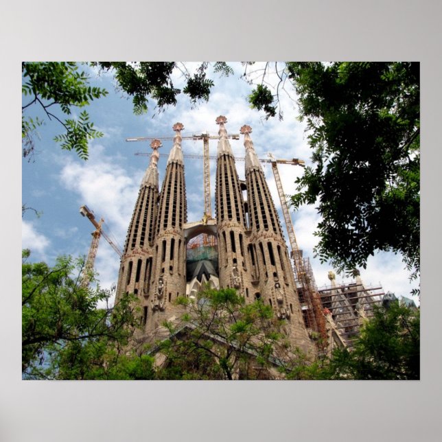 Barcelona. Sagrada Familia. Poster (Framsidan)
