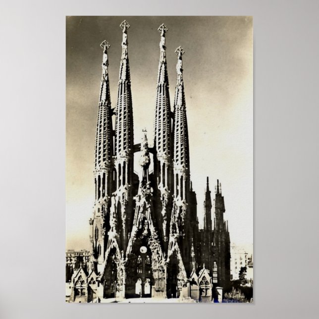 Barcelona, Sagrada Familia Poster (Framsidan)