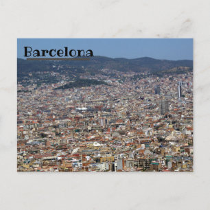 Barcelona Skyline Vykort
