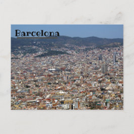 Barcelona Skyline Vykort