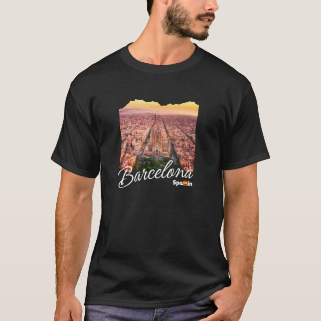 Barcelona Souvenir  Barcelona T Shirt (Framsida)