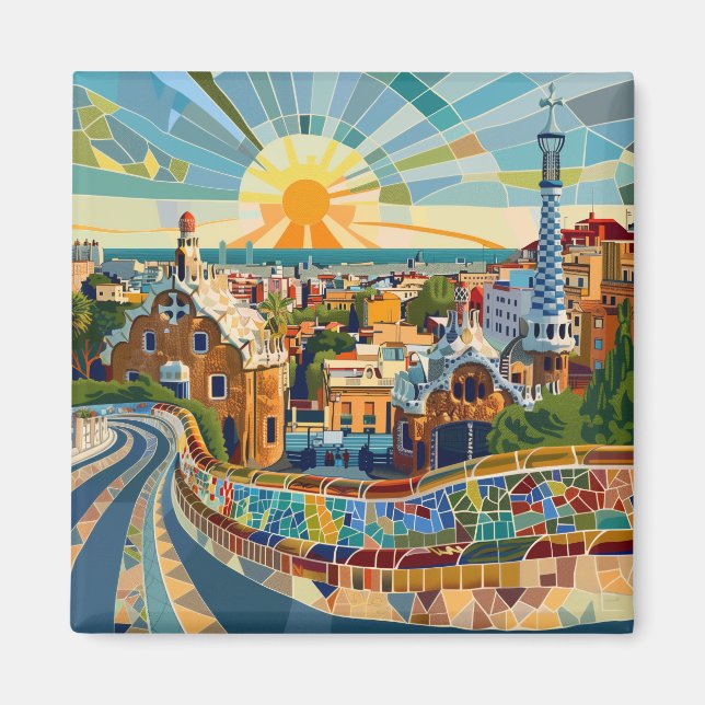 Barcelona Souvenir Magnet (Framsidan)