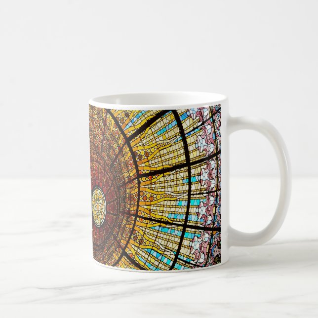 Barcelona Spain Palau de la Musica Catalana Photo Kaffemugg (Höger)