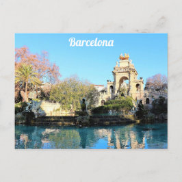 Barcelona Spain Parc de la Ciutadella Travel Photo Vykort