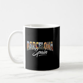 Barcelona Spain Souvenir Spansk vacation Gift Kaffemugg