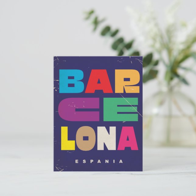 Barcelona Spanien (Stående Fram)