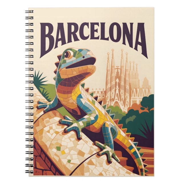 Barcelona Spanien Anteckningsbok (Framsidan)