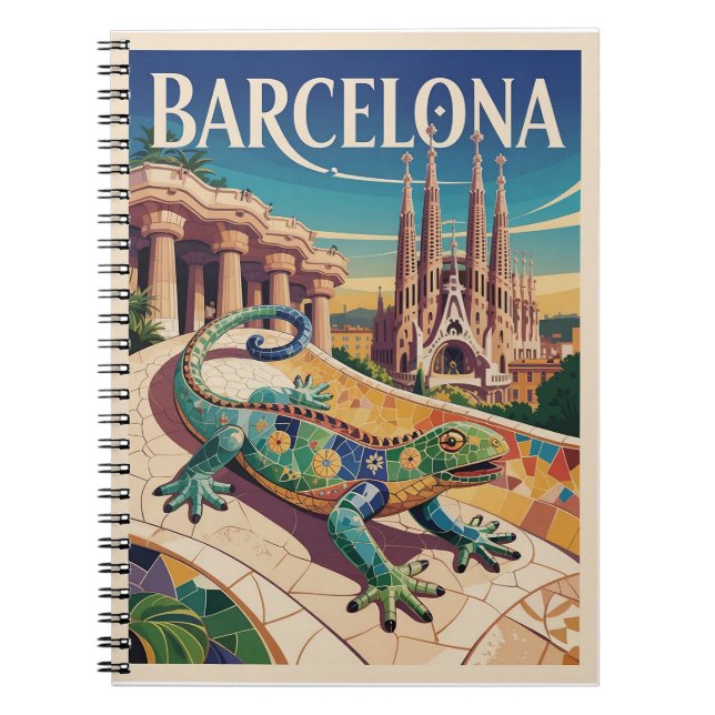 Barcelona Spanien Anteckningsbok (Framsidan)