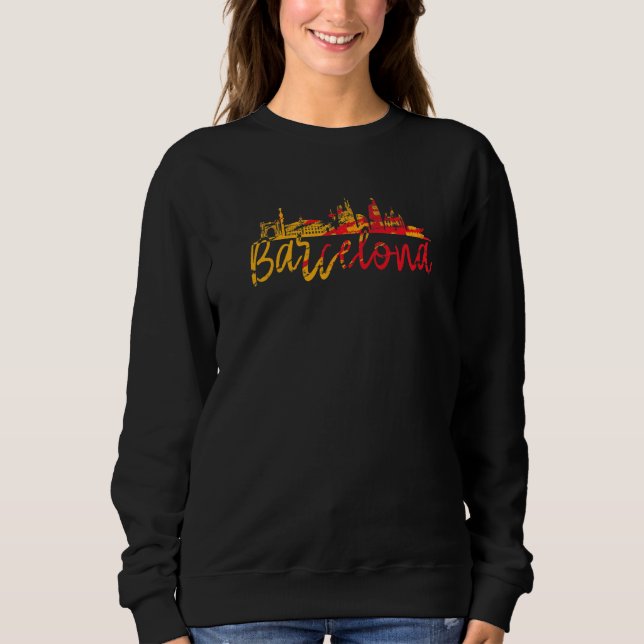 Barcelona Spanien Barcelona España 1 T Shirt (Framsida)
