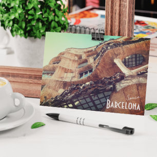Barcelona, Spanien - Casa Batllo av Gaudi Postcard Vykort