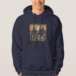 Barcelona Spanien Europa Hoodie