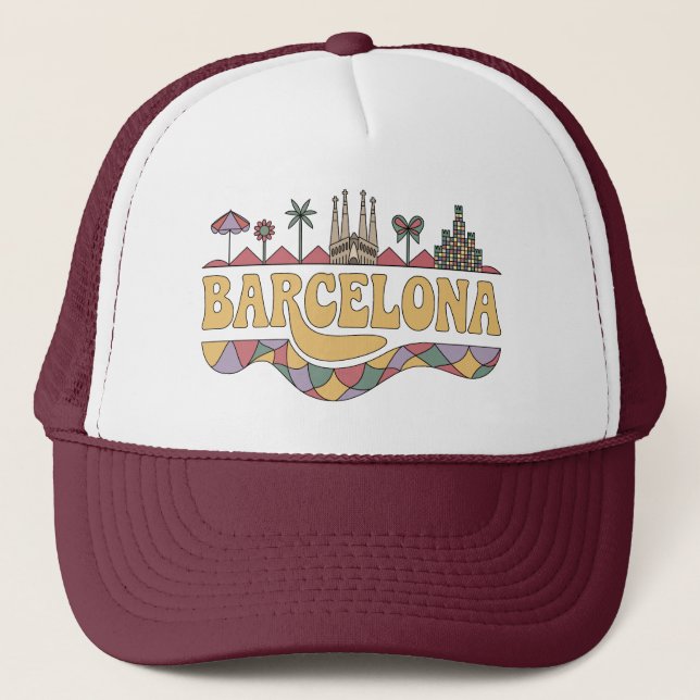 Barcelona Spanien Europa Keps (Framsida)