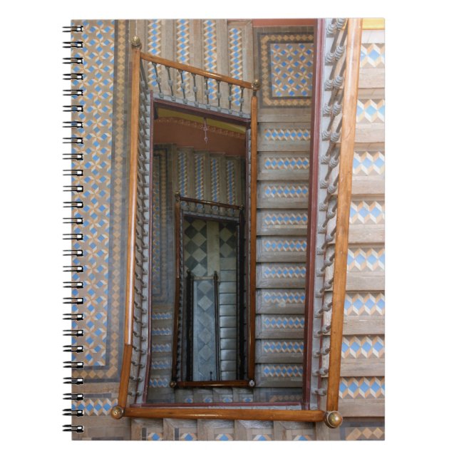 Barcelona, Spanien, färgfull bärbar stairway Anteckningsbok (Framsidan)