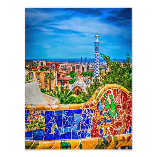 Barcelona Spanien Foto Modern Art (Framsidan)