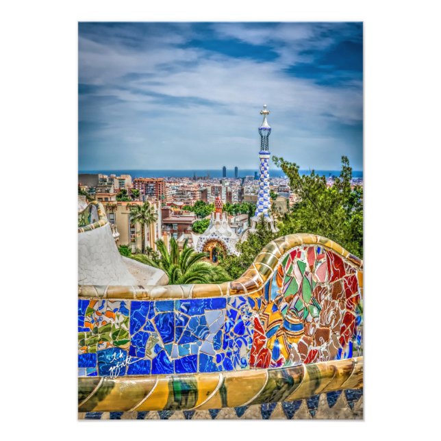Barcelona Spanien Foto Modern Art (Framsidan)