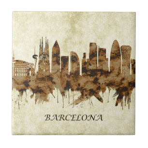 Barcelona - Spanien Kakelplatta