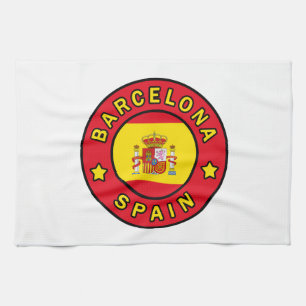 Barcelona Spanien Kökshandduk