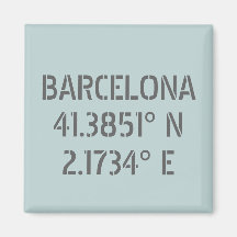 Barcelona Spanien Latitude och longitud